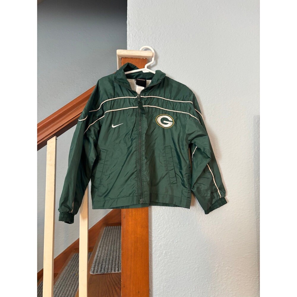 Vintage Nike nfl Green Bay packers football logo windbreaker jacket fall 6